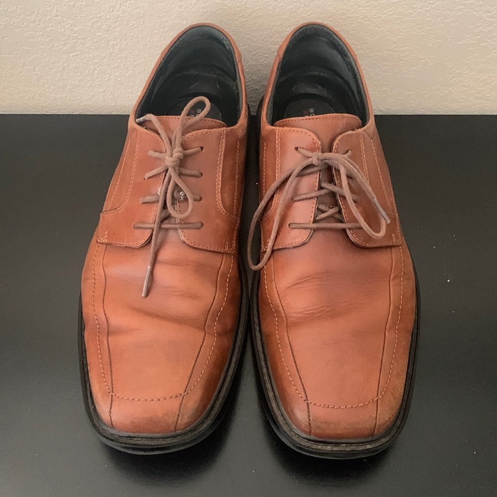 Bostonian Shoes Size 11.5 Brown Leather 2 Pod Comfort Greer Move Oxford Lace Up